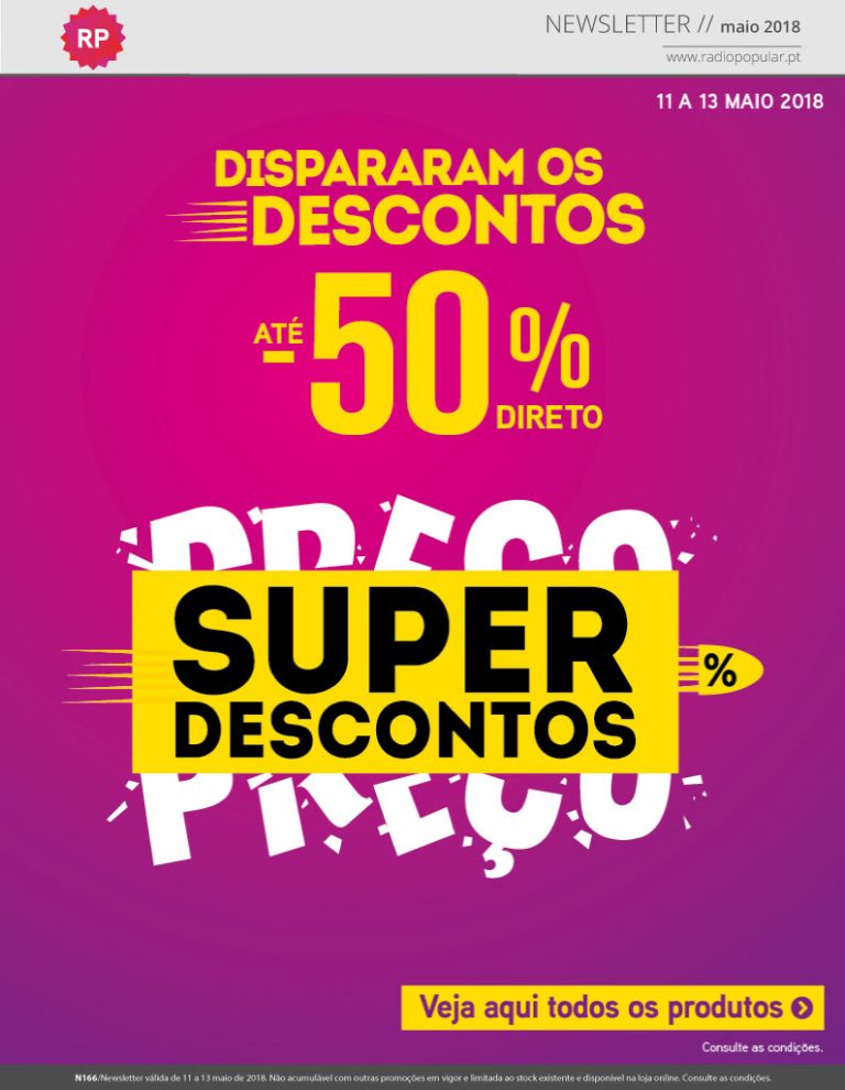 Super Descontos até 50% na Radio Popular