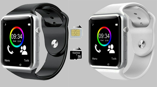 Smartwatch com Câmara e Leitor de Cartão GSM, Android e Bluetooth com 81% Desconto