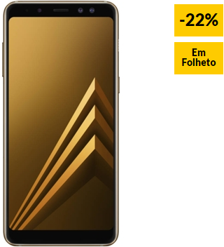 Smartphone SAMSUNG Galaxy A8 2018 32 GB Dourado 22% Desconto