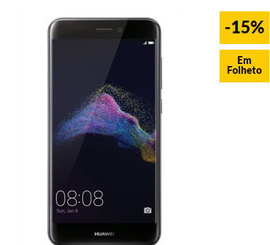 Smartphone HUAWEI P8 Lite 2017 16 GB Preto 15% Desconto