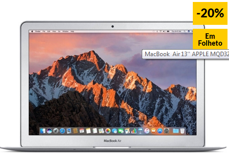 MacBook Air 13” APPLE 20% Desconto