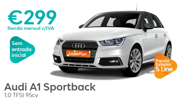 Audi A1 Sportback por apenas €299/Mês