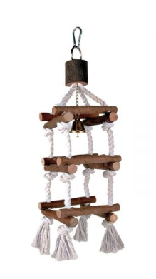 Torre em corda e madeira para Aves