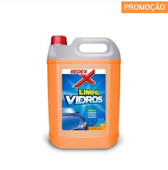 Limpa vidros laranja 5L Redex 20% Descontos
