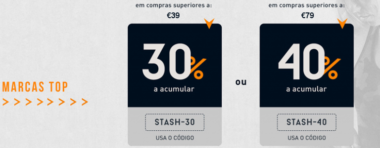 Faz a tua escolha! Acumula 30% ou 40% na Prozis