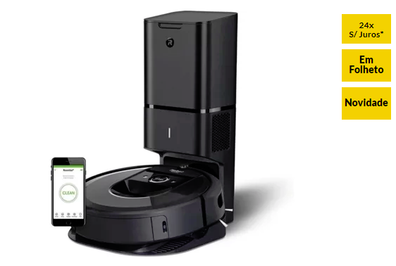 Aspirador Robô IROBOT Roomba i7+ (Autonomia: 75 min)