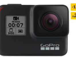 Action cam GOPRO Hero 7 Black (4K – 12 MP – Wi-Fi e Bluetooth)
