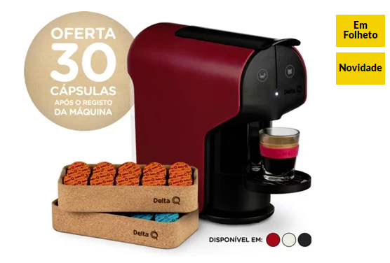 Máquina de Café DELTA Q Qit Quick Vermelha