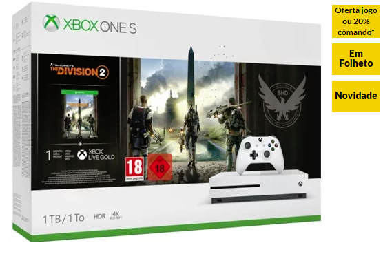 Consola XBOX ONE S + Jogo Tom Clancy’s The Division
