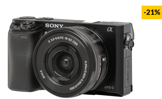 Máquina Fotográfica Mirrorless SONY A6000 + 16-50mm