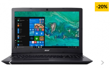 Portátil ACER A315-41-R7VL (15.6” – AMD Ryzen 3 2200U – 8 GB RAM – 128 GB SSD)