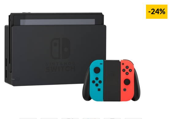 Consola Portátil NINTENDO SWITCH (32 GB – Neón Azul e Vermelho)