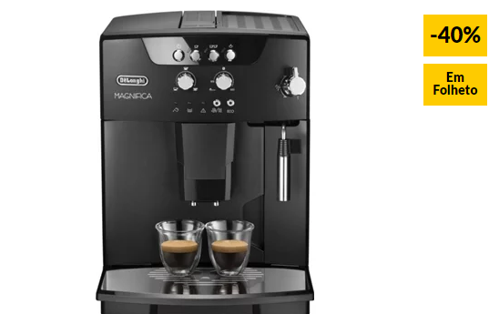 Máquina de Café DELONGHI ESAM04.110.B (15 bar – 13 Níveis de Moagem)