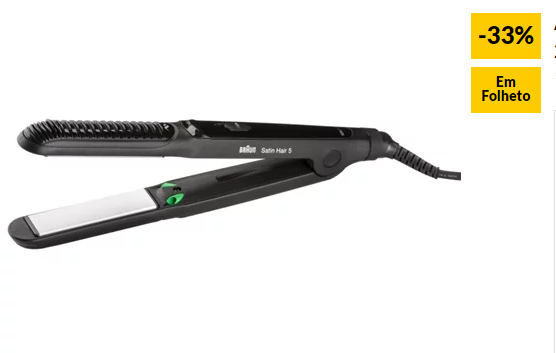 Alisador de Cabelo BRAUN 5 St570 (Cerâmica – 130 a 200 ºC)