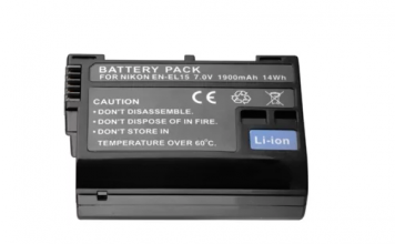 Bateria Compatível Nikon EN-EL15 1900mAh