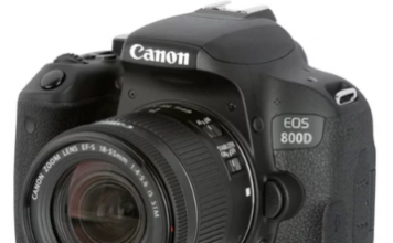 Kit Máquina Fotográfica Reflex CANON EOS 800D + EF-S18-55 F4-5.6IS STM