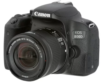 Kit Máquina Fotográfica Reflex CANON EOS 800D + EF-S18-55 F4-5.6IS STM
