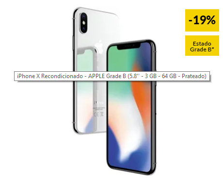 iPhone X Recondicionado – APPLE Grade B