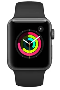 APPLE Watch Series 3 GPS 2018 38 mm Cinzento, Preto