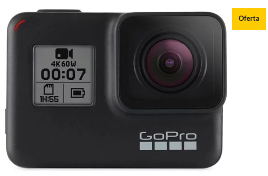 Action cam GOPRO Hero 7 Black (4K – 12 MP – Wi-Fi e Bluetooth)