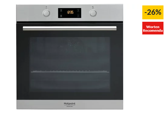 Forno HOTPOINT FA2 841 JH IX HA (71 L – 59.5 cm – Hidrolítico – Inox)