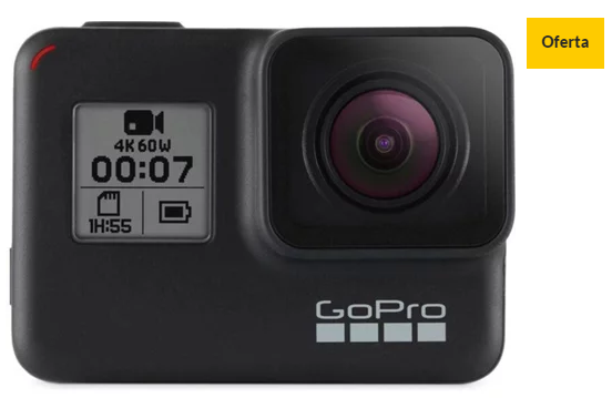 Action cam GOPRO Hero 7 Black (4K – 12 MP – Wi-Fi e Bluetooth)