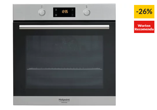 Forno HOTPOINT FA2 841 JH IX HA (71 L – 59.5 cm – Hidrolítico – Inox)