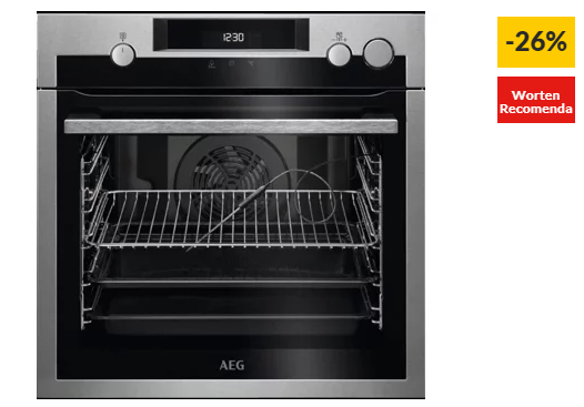 Forno a Vapor AEG Mastery Range BSE577321M (72 L – 59.6 cm – Pirolítico – Inox)