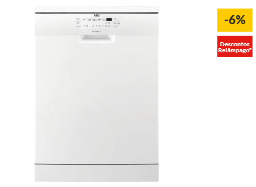 Máquina de Lavar Loiça AEG AirDry FFB52601ZW (13 Conjuntos – 60 cm – Branco)