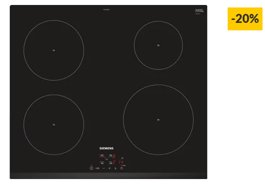 Placa de Indução SIEMENS EH631BEB1E (Elétrica – 59.2 cm – Preto)