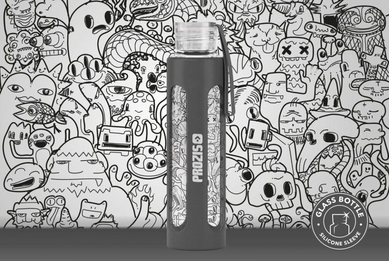 Garrafa de Vidro Art Black Garrafa de Vidro Art Black