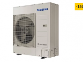 Ar Condicionado SAMSUNG AJ100MCJ5EH (60 m² – 30000 BTU – Branco)