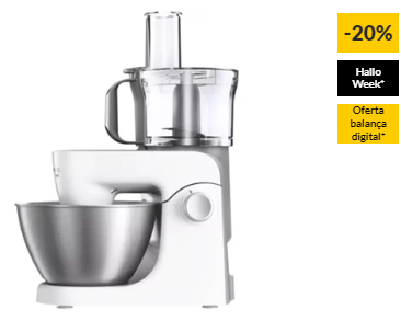 Robô de Cozinha KENWOOD Multione KHH326WH (4.3 L – 1000 W – 8 acessórios)