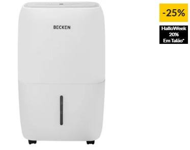 Desumidificador BECKEN Bdh2776 (Capacidade de extração: 20L/dia)