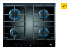 Placa de Gás TEKA CGW LUX 60 TC 4G AI AL CI (Gás Natural – 61 cm – Preto)