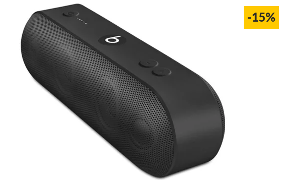 Coluna Bluetooth BEATS Pill+ (Preto – Autonomia: Até 12 horas)