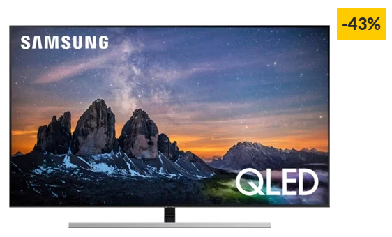 TV SAMSUNG QE55Q80RATXXC (QLED – 55” – 140 cm- 4K Ultra HD – Smart TV)