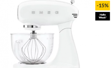 Robô de Cozinha SMEG Anni 50 SMF13WHEU (4.8 L – 800 W – 6 acessórios)