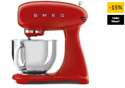 Robô de Cozinha SMEG Anni 50 SMF03RDEU (4.8 L – 800 W – 6 acessórios)