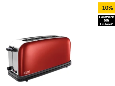 Torradeira RUSSELL HOBBS 21391-56 (Vermelho – 1000 W)