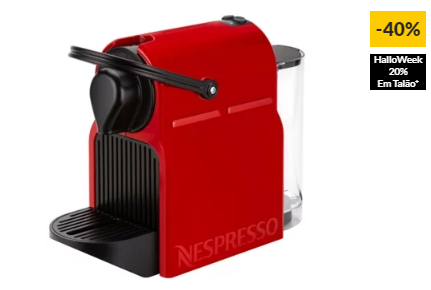 Máquina de Café NESPRESSO Krups Inissia XN1005P04 (19 bar – Vermelho)