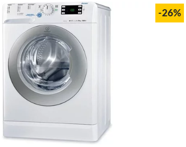 Máquina de Lavar Roupa INDESIT Innex XWE 101484X (10 kg – 1400 rpm – Branco)