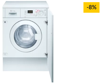 Máquina de Lavar e Secar Roupa Encastre BALAY 3TW776b (4/7 kg – 1200 rpm – Branco)