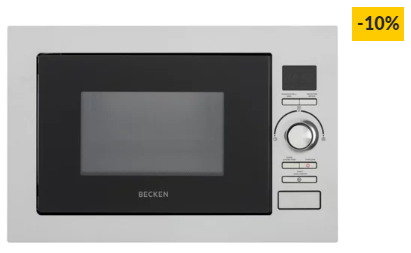 Micro-ondas Encastre BECKEN BBIMW2515 IX (25 L – Com Grill – Inox)