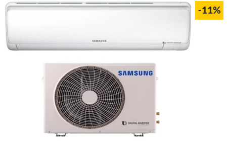 Ar Condicionado SAMSUNG Serie PE F-AR12RPE R32 (24 m² – 12000 BTU – Branco)