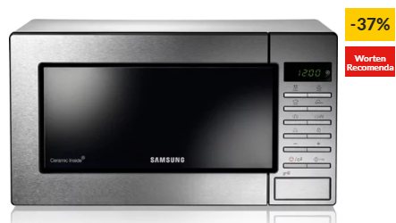 Micro-ondas SAMSUNG GE87M-X (23 L – Com Grill – Inox)