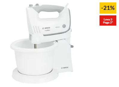 Batedeira BOSCH MFQ36460 (5 velocidades – 450 W – Taça: 2.8 L)