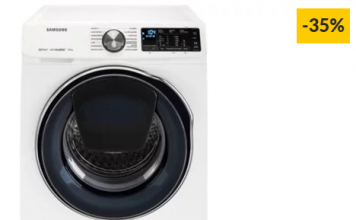 Máquina de Lavar Roupa SAMSUNG Quick Drive WW90M645OPW (9 kg – 1400 rpm – Branco)