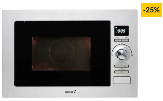 Micro-ondas Encastre CATA MC 25 D (25 L – Com Grill – Inox)