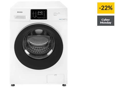 Máquina de Lavar Roupa BECKEN BoostWash BWM3639 (9 kg – 1400 rpm – Branco)